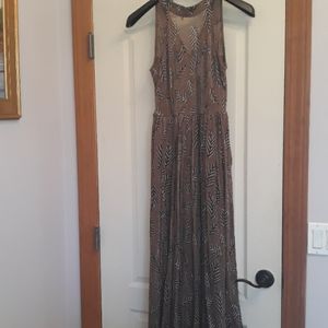 Women's Metallic Maxi Dress